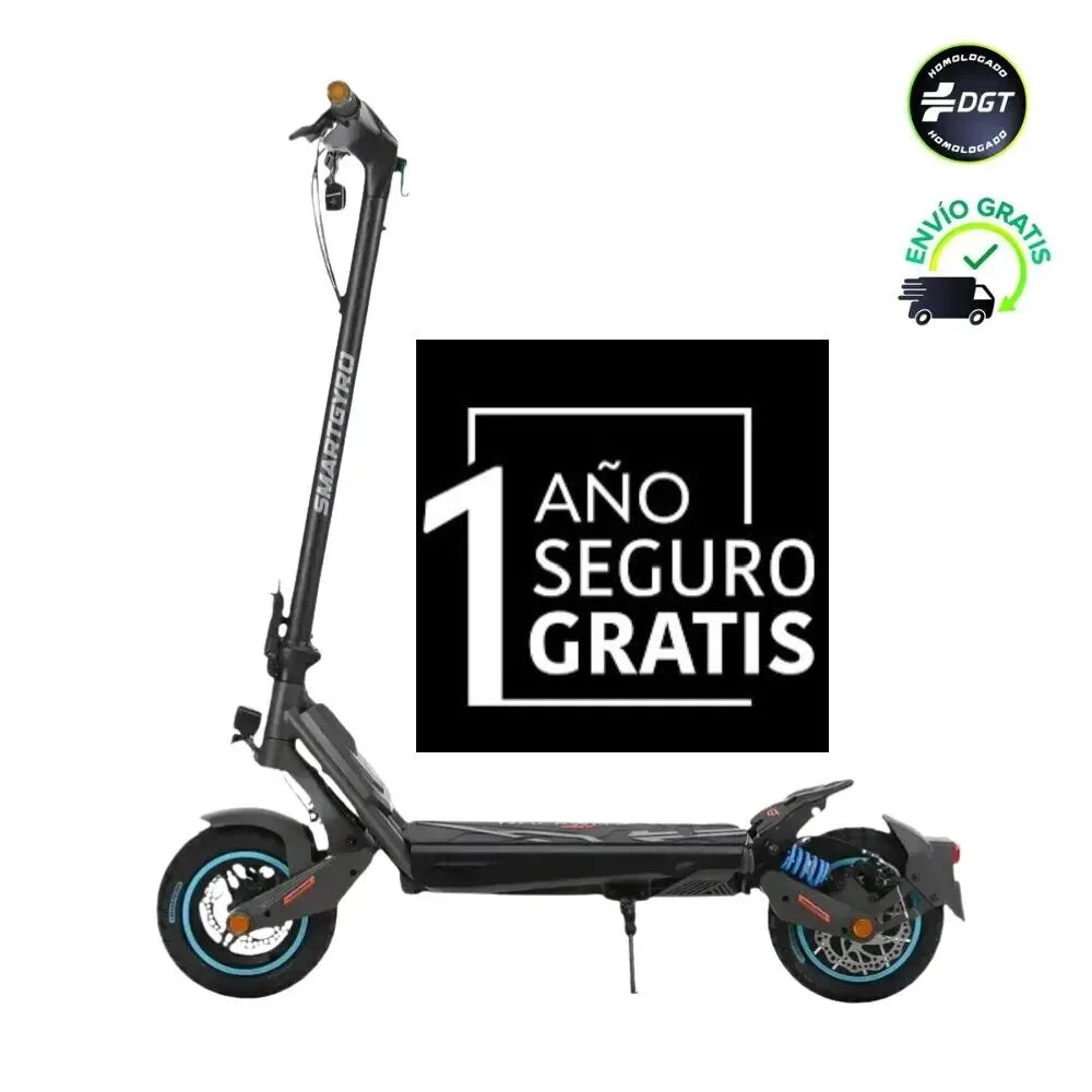 Patinete Eléctrico Smartgyro Rockway GT Homologado DGT