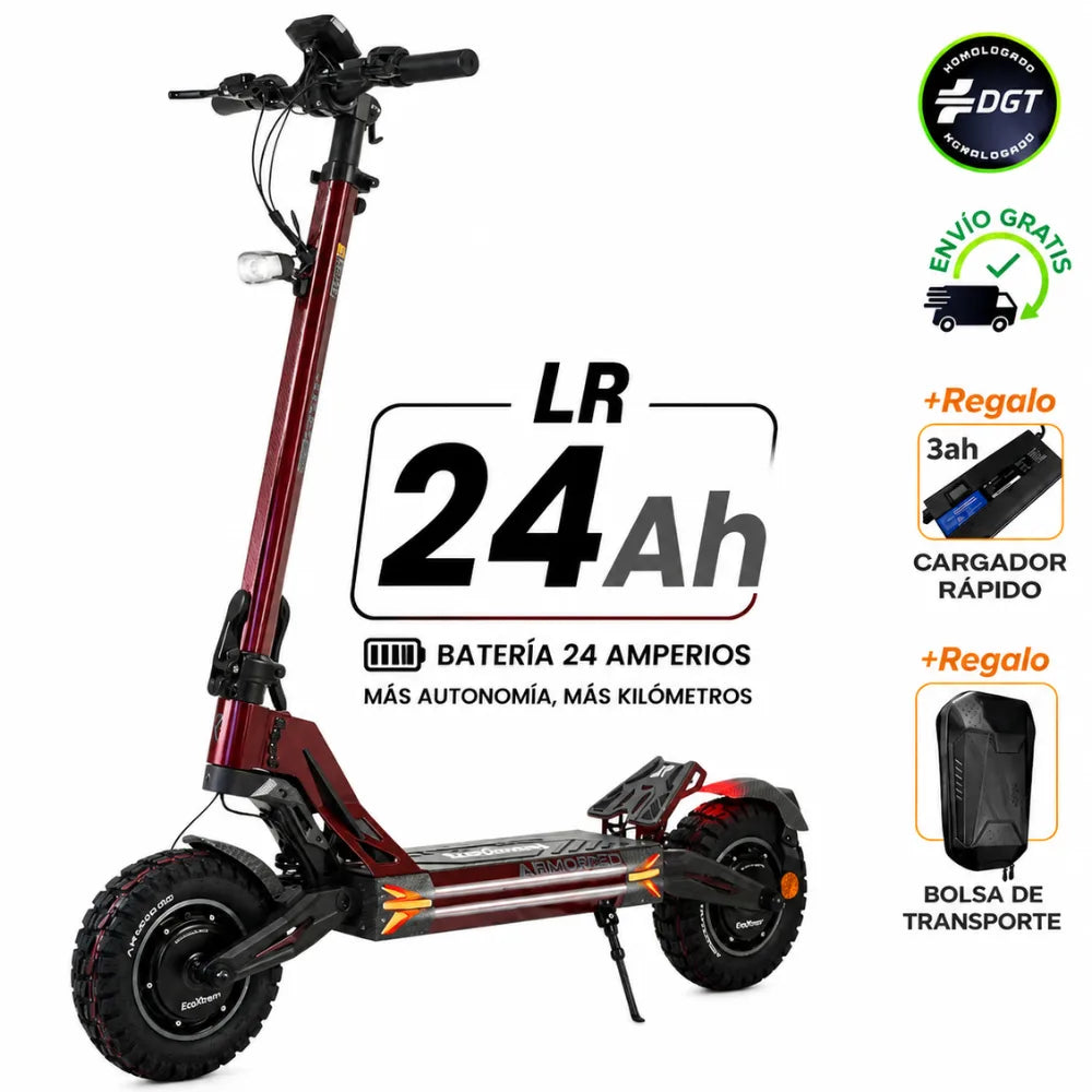 Patinete Eléctrico Ecoxtrem M41 Armored Dual LR 60V 24Ah Homologado DGT