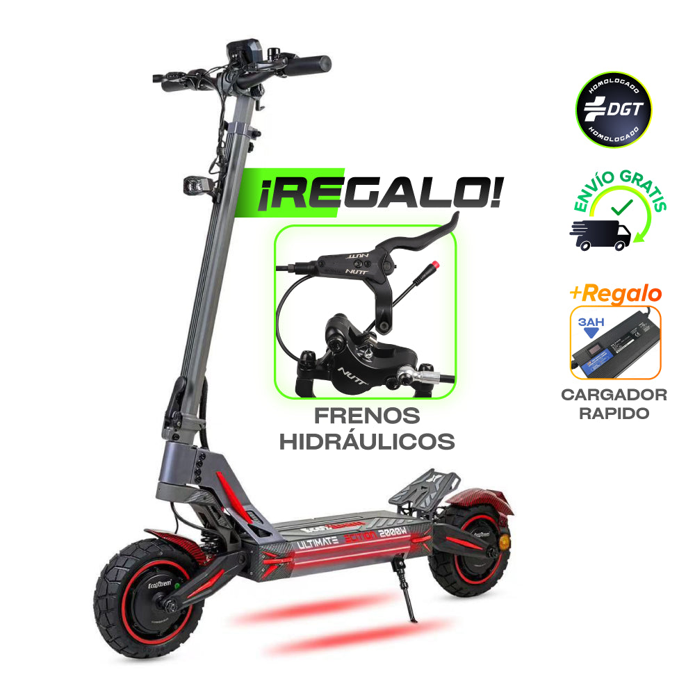 Patinete Eléctrico Ecoxtrem M41 Tank Dual Motor Homologado DGT