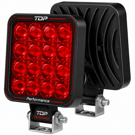 Foco LED Cuadrado 12V para Patinete Eléctrico